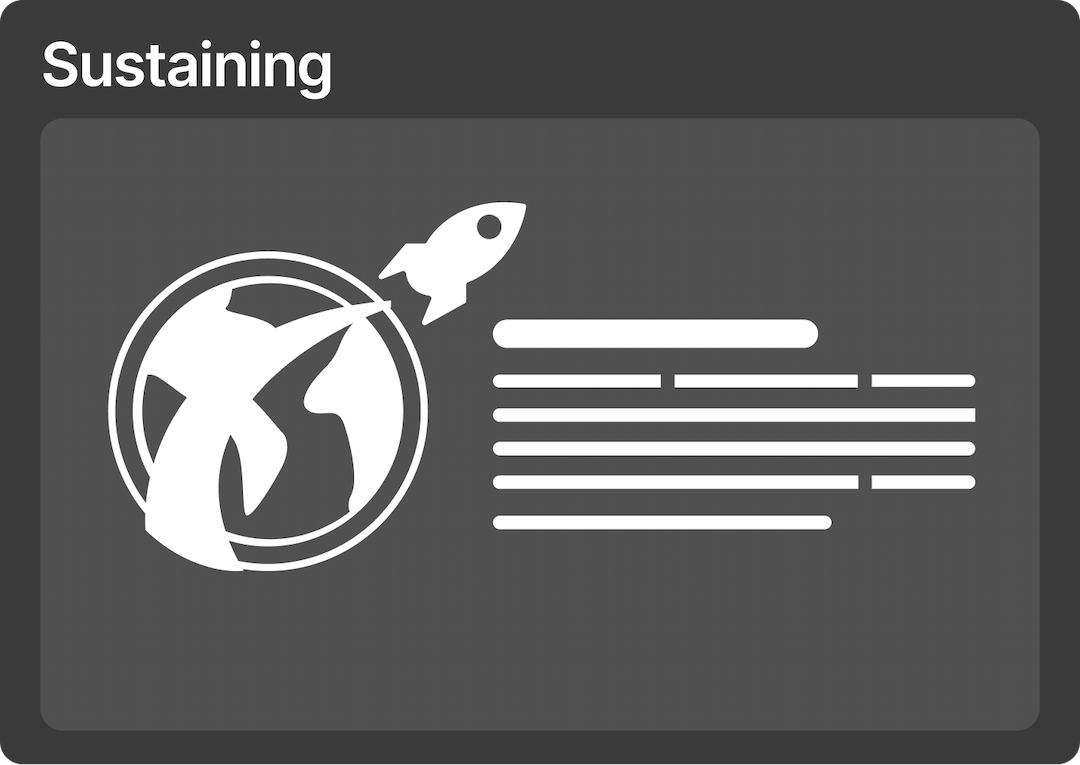 sustaining step illustration