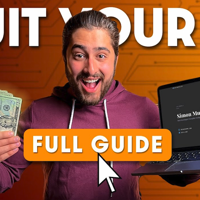 Video Thumbnail for How to become a FULL TIME Web Designer